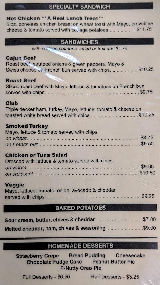 The Cottage Restaurant Chicken or Tuna Salad Plate